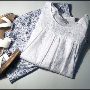 Coldwater Creek: White Blouse/Size 2x